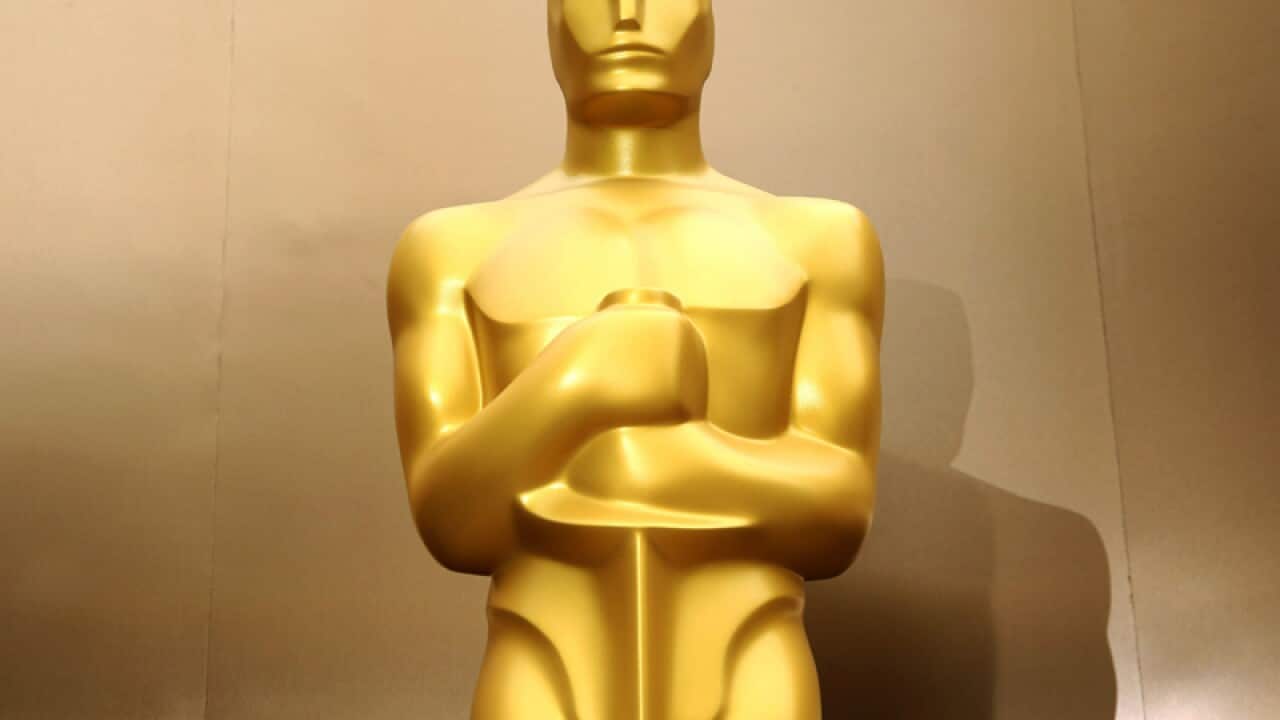 An Oscar statue