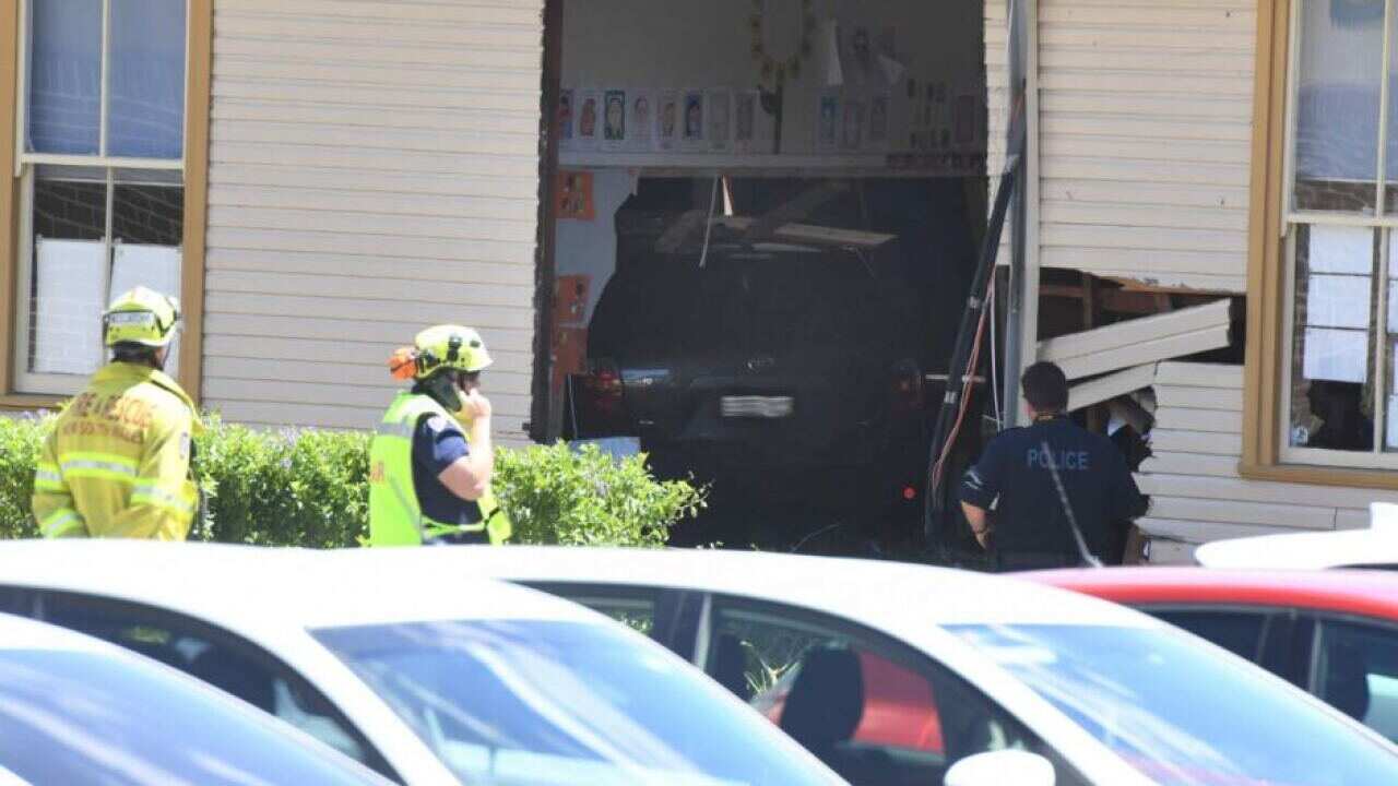 Car in Banksia Road Public School