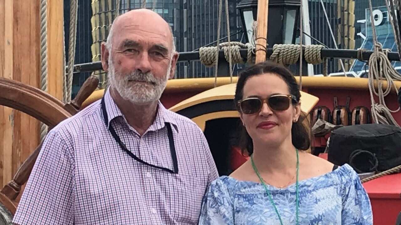 Capitaine John Dikkenberg et Sabina Escobar