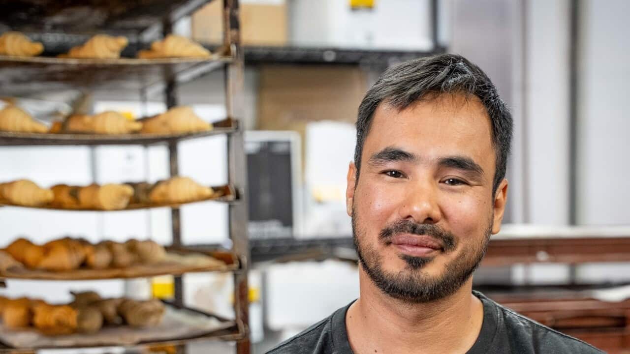 Ben is busy learning on the job at a Sydney bakery (SBS) 1.jpg