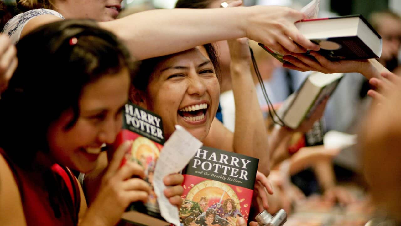 Harry Potter fans are buying copies at a launch in Germany.