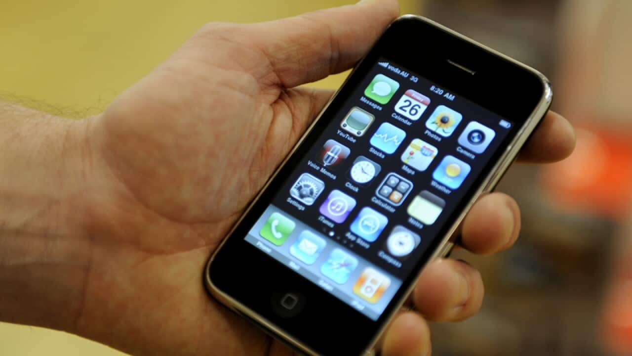 File photo of a smartphone