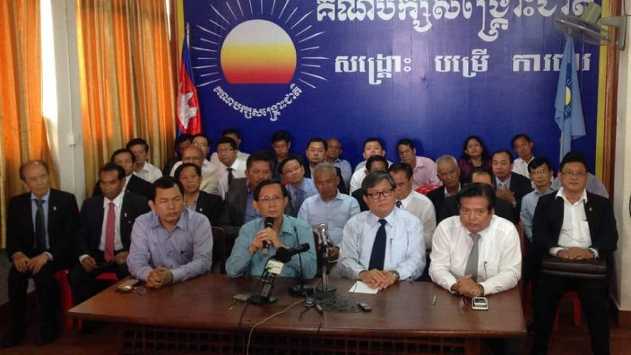 Press conference at CNRP head office on 07/10/16
