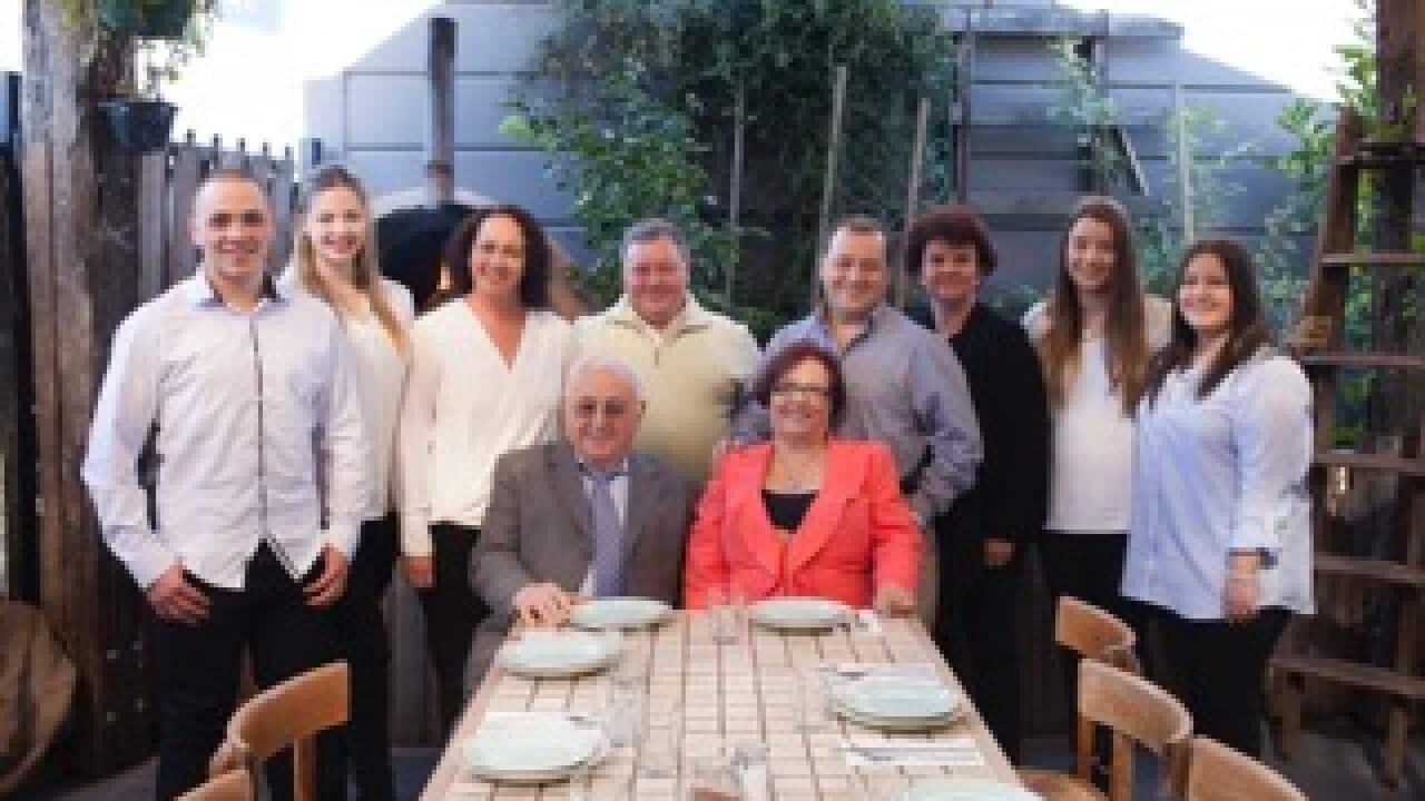 Vincenzo Lubrano con la famiglia al completo