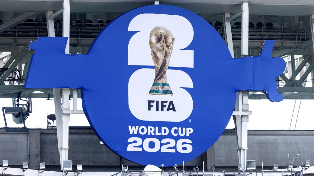 Hard Rock stadium places the FIFA 2026 World Cup logo