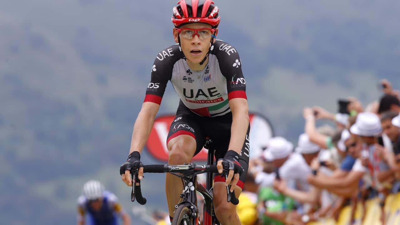 Louis Meintjes at the 2017 Tour de France
