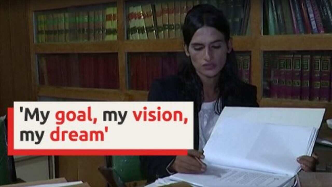 Pakistan's first transgender lawyer, Nisha Rao.