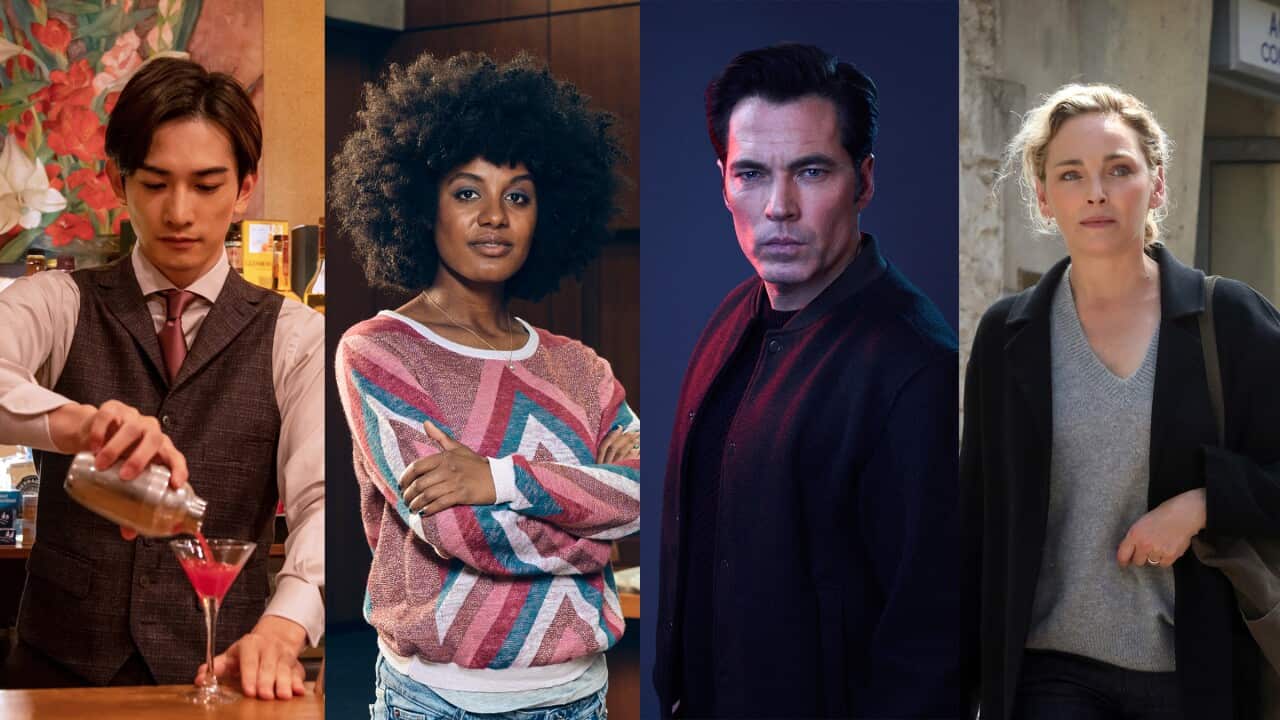 A composite image shows four people - two men and two women.