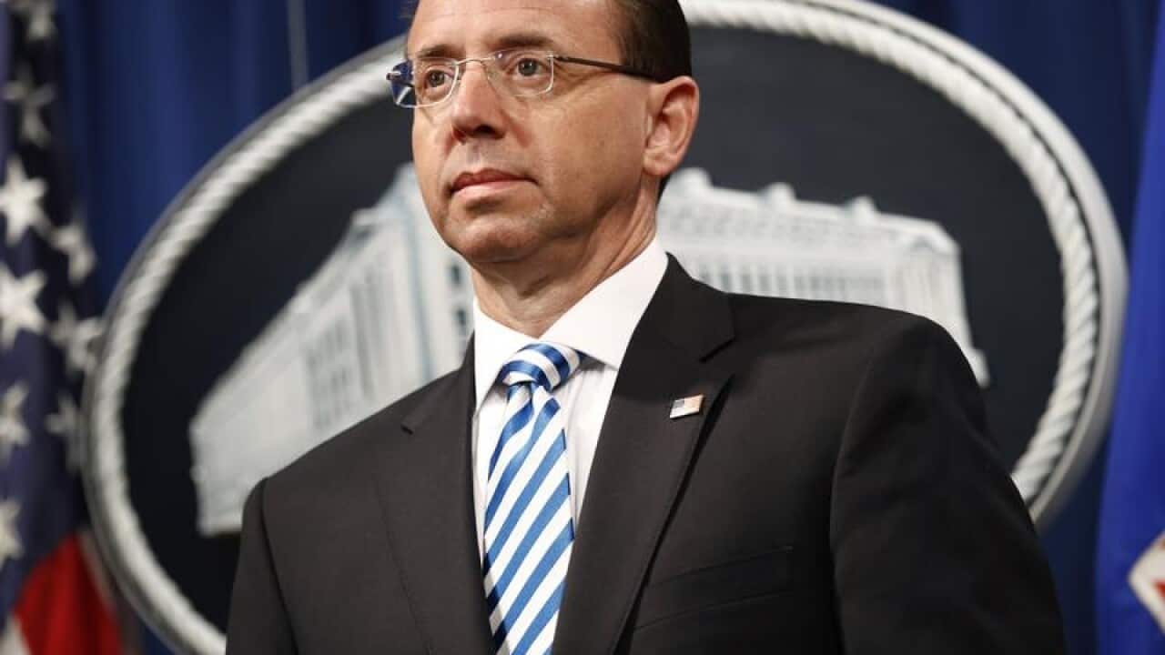 US Deputy Attorney General Rod Rosenstein