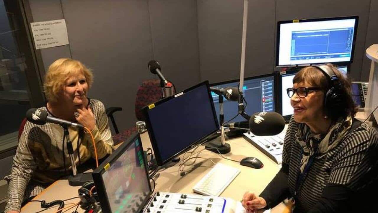 With Ruta Vanagaite at SBS