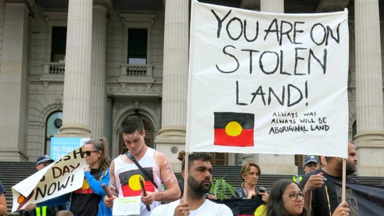 Australia day protest march