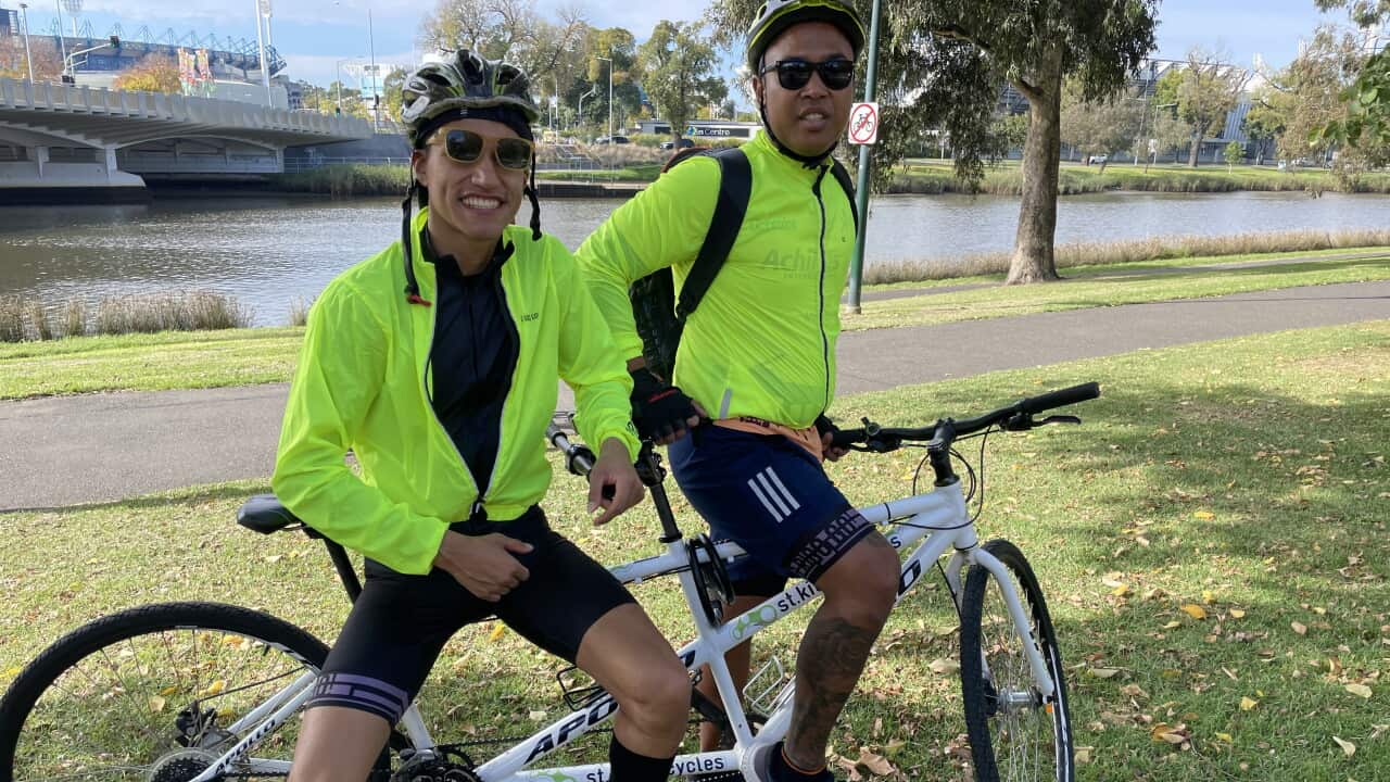 Sergio Quintero and Kadek Artayana training