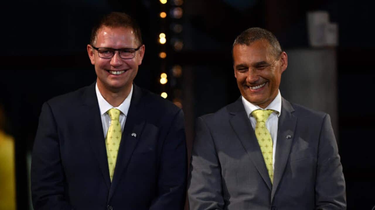 Dr Richard Harris and Dr Craig Challen at the 2019 Australian of the Year Awards