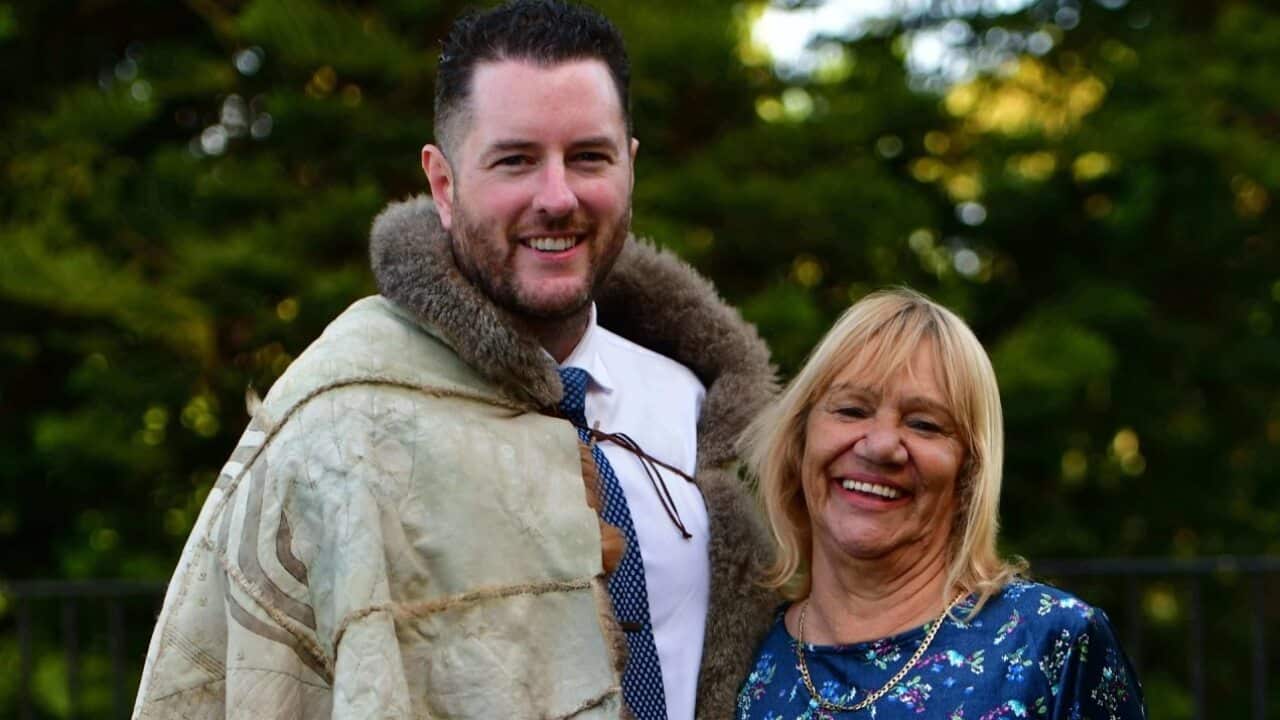 Victorian First Peoples' Assembly co-chairs Marcus Stewart and Geraldine Atkinson.