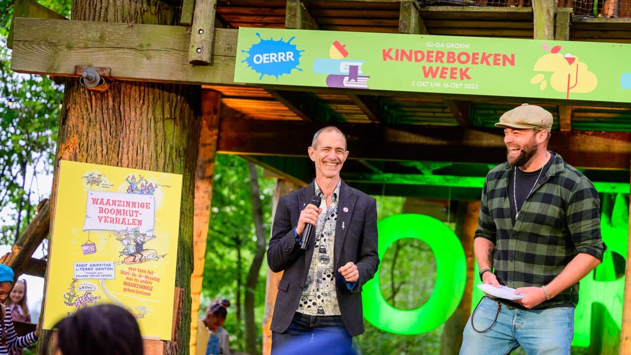 Andy Griffiths was in Nederland tijdens de Kinderboekenweek (oktober 2022)
