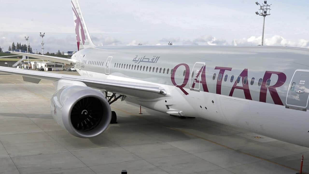 A Qatar Airways plane