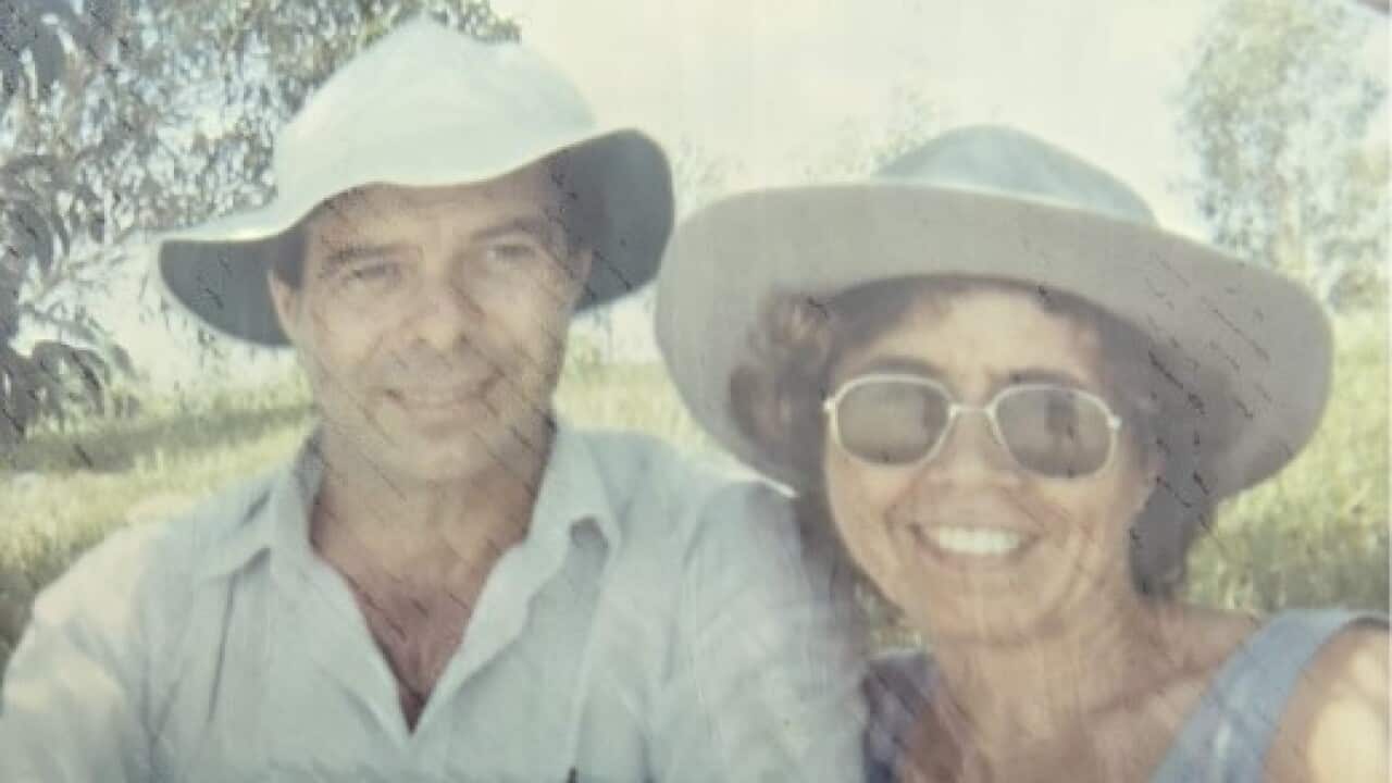 Frank e Helen Lo Castro a Darwin negli anni '70.