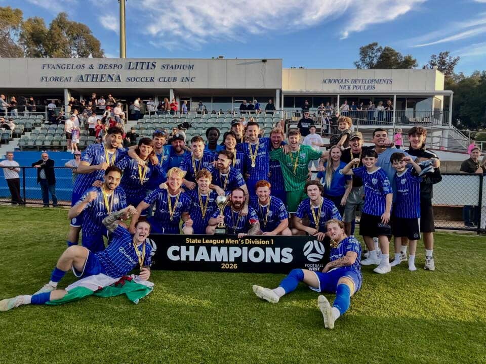 Floreat Athena won the State League title and promotion back to the National Premier Leagues - NPL