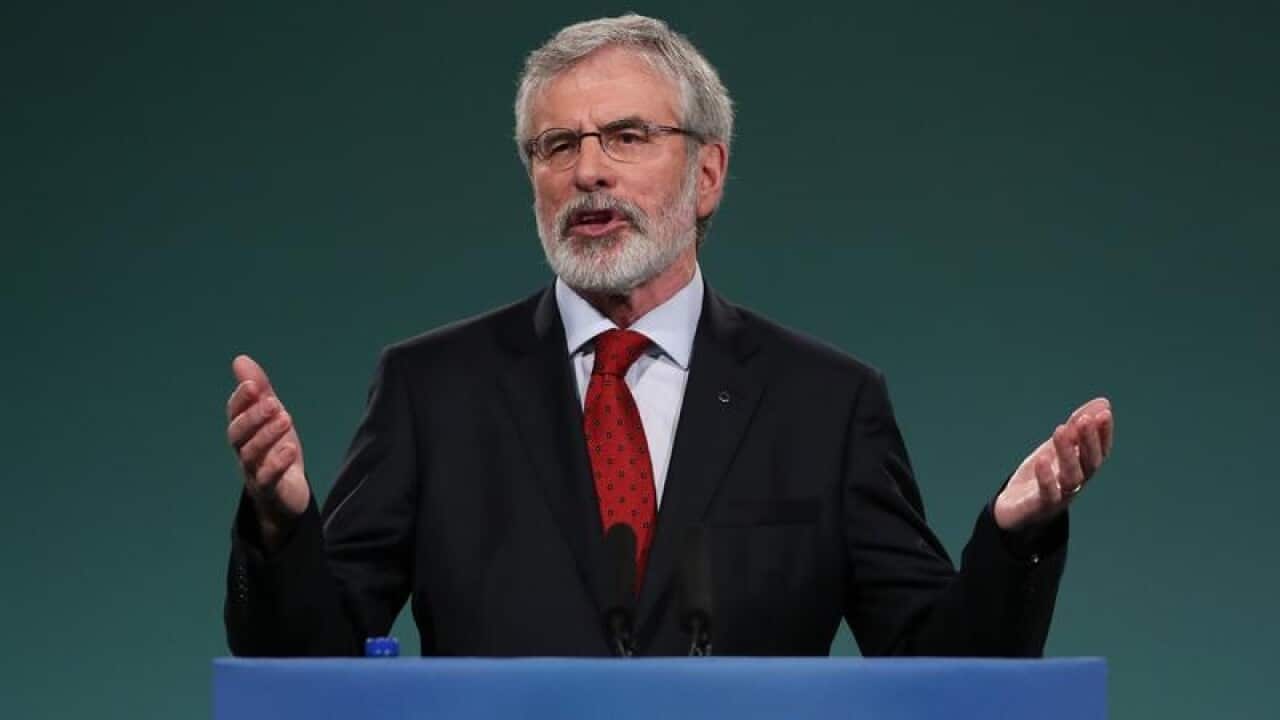 Gerry Adams is stepping down as Ireland's Sinn Fein leader.