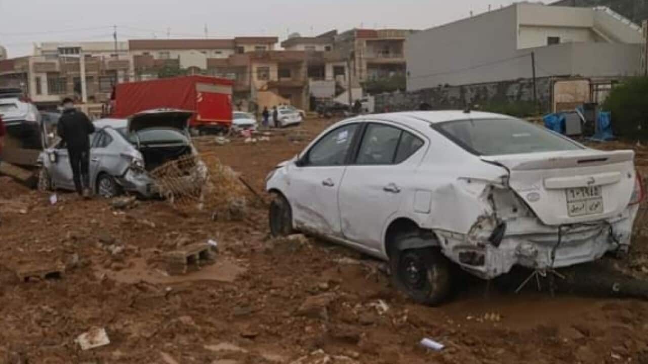 Aftermath of the flooding