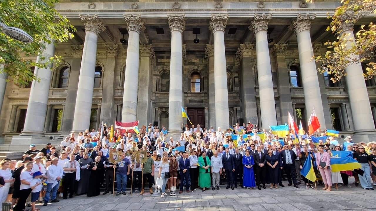 Ukrainians and Australians in South Australia marks two years since this ongoing war erupted into a full-scale aggressive invasion.jpg.