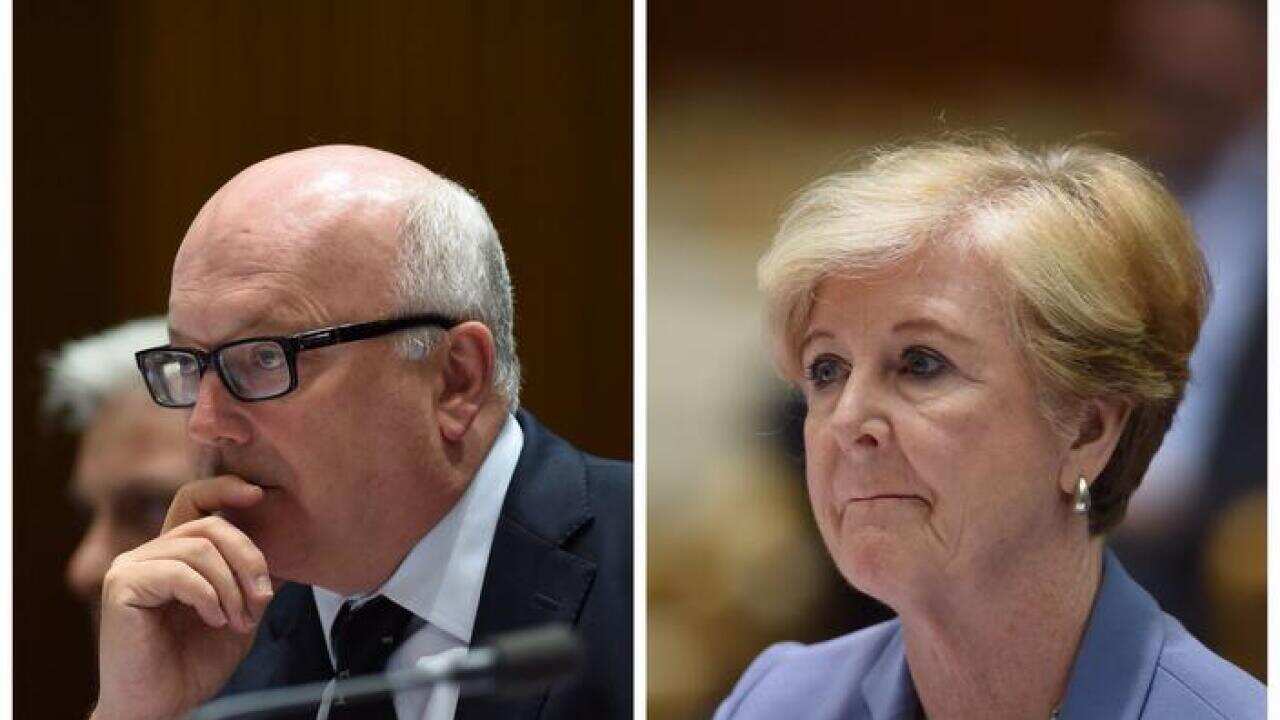 George Brandis and Gillian Triggs