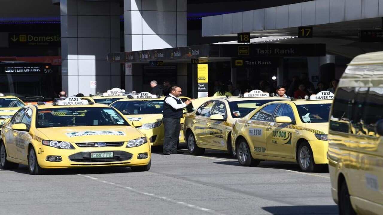 Taxis at airport