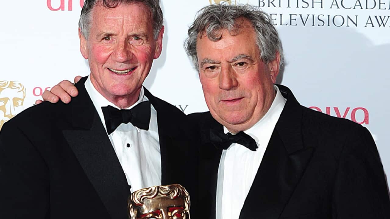 Terry Jones (right) and Michael Palin