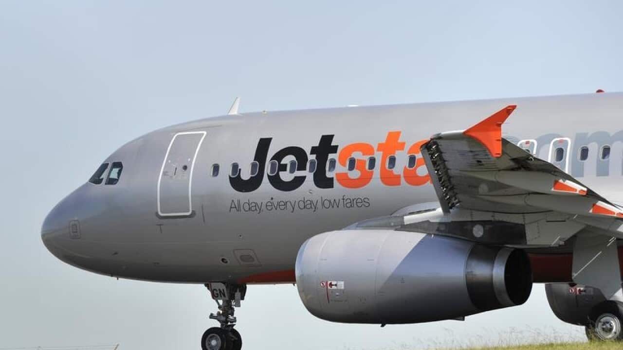 Jetstar aircraft at Sydney Airport