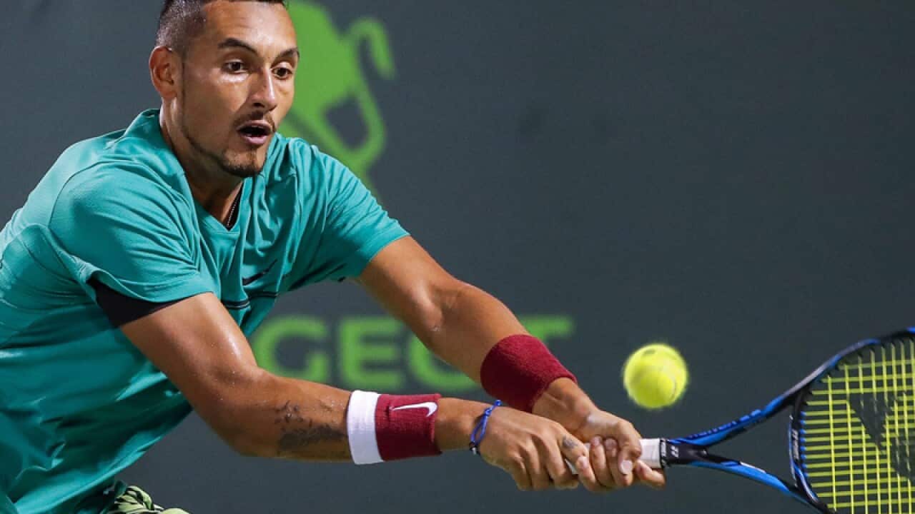 Nick Kyrgios of Australia