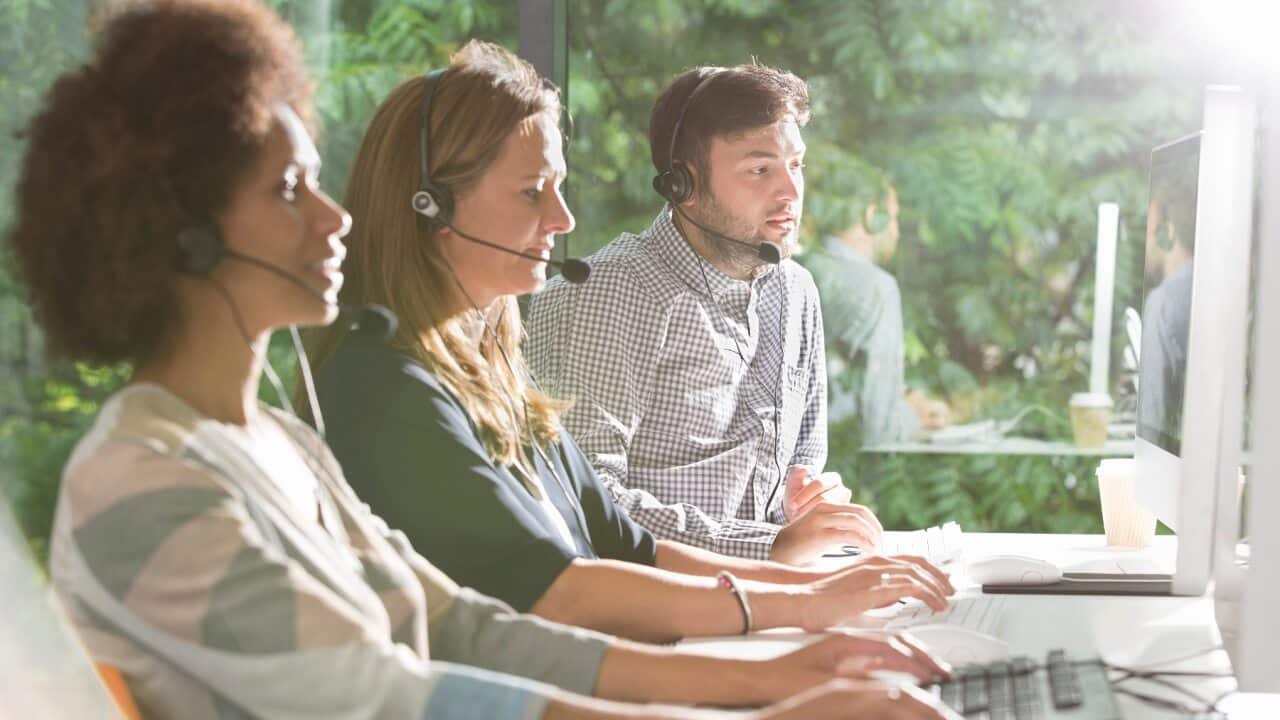 A typical call centre