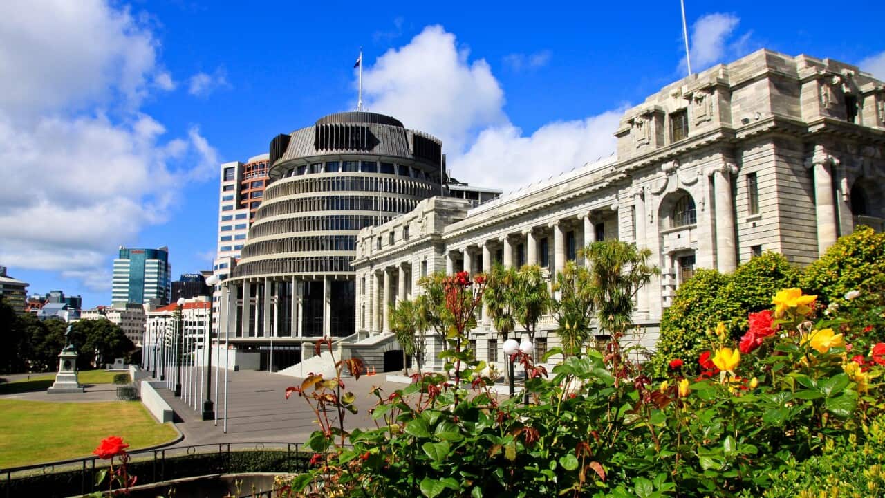 The New Zealand Parliament buildings in Wellington