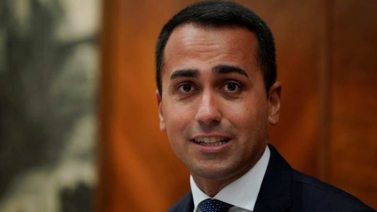 Italian Minister for Economic Development Luigi Di Maio talks to reporters during a press conference, in Rome, Thursday, Aug. 23, 2018.