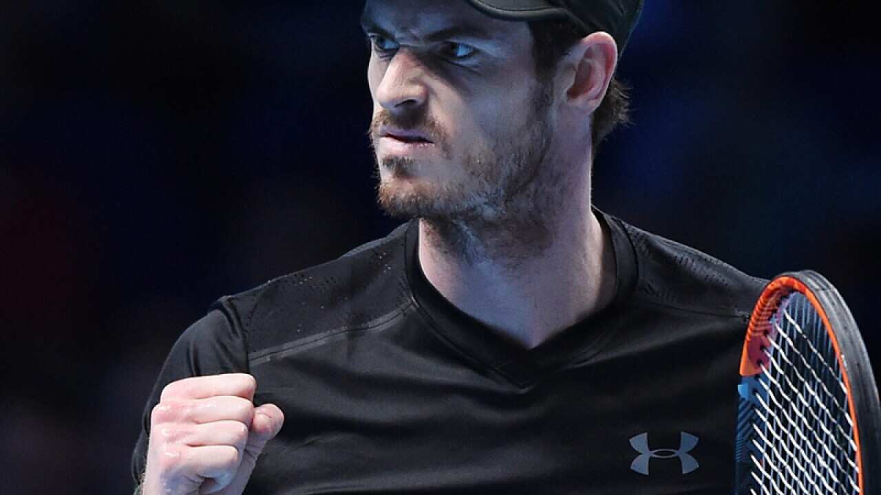Britain's Andy Murray at the O2 Arena in London