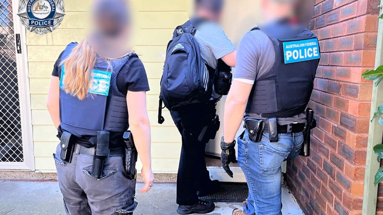 A supplied image obtained on Saturday, July 30, 2022, shows multiple police agencies have been working in NSW and Queensland to disrupt organised crime networks in the Northern Rivers and Gold Coast. A major criminal network operating across NSW and Queen