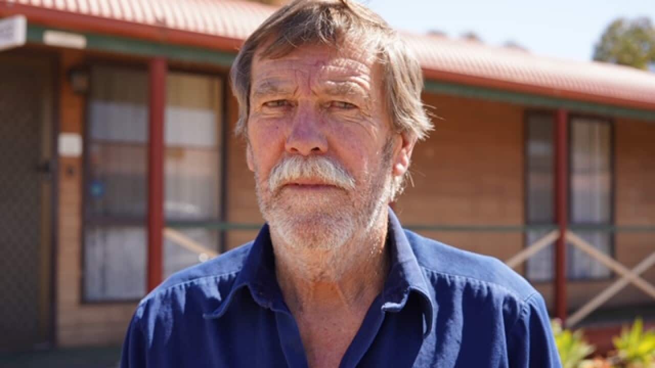 Menindee Motel owner Darryl Cowie
