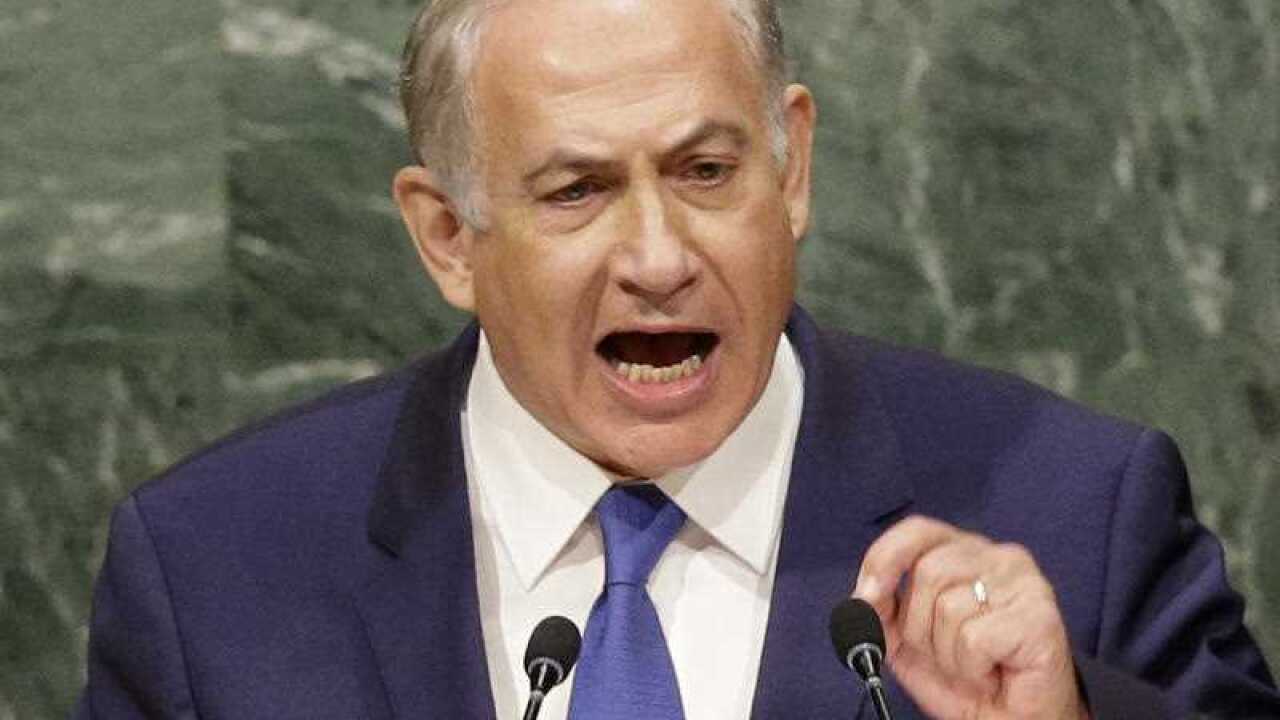 Israel Prime Minister Benjamin Netanyahu addresses the US.