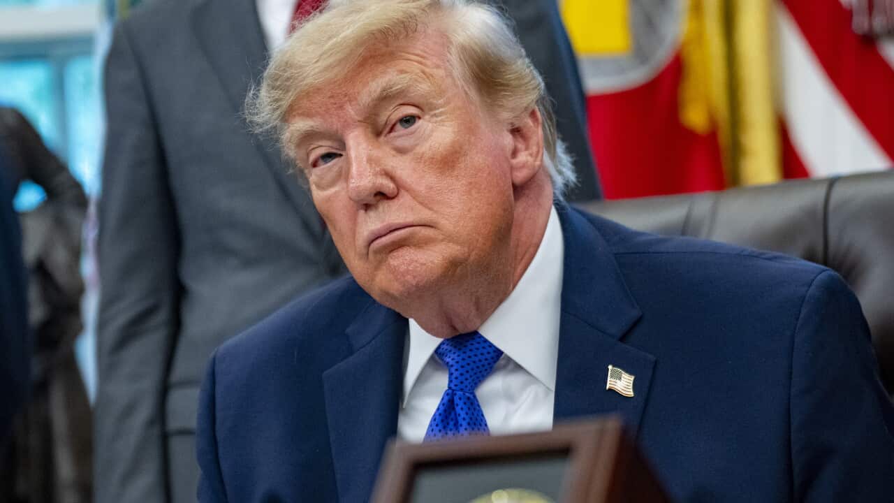 US President Trump signs executive orders at White House