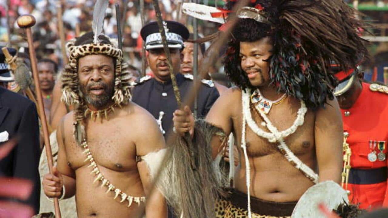 Swaziland King Mswati III is joined by his brother
