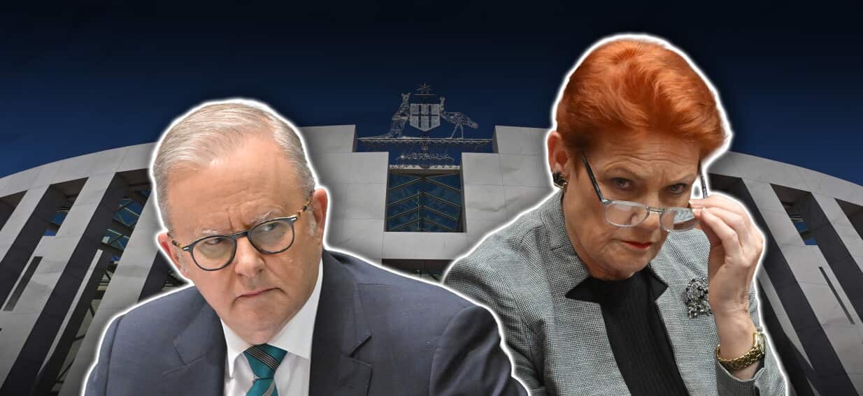 'Proud to be a houso': Anthony Albanese condemns Hanson's remarks on late mother