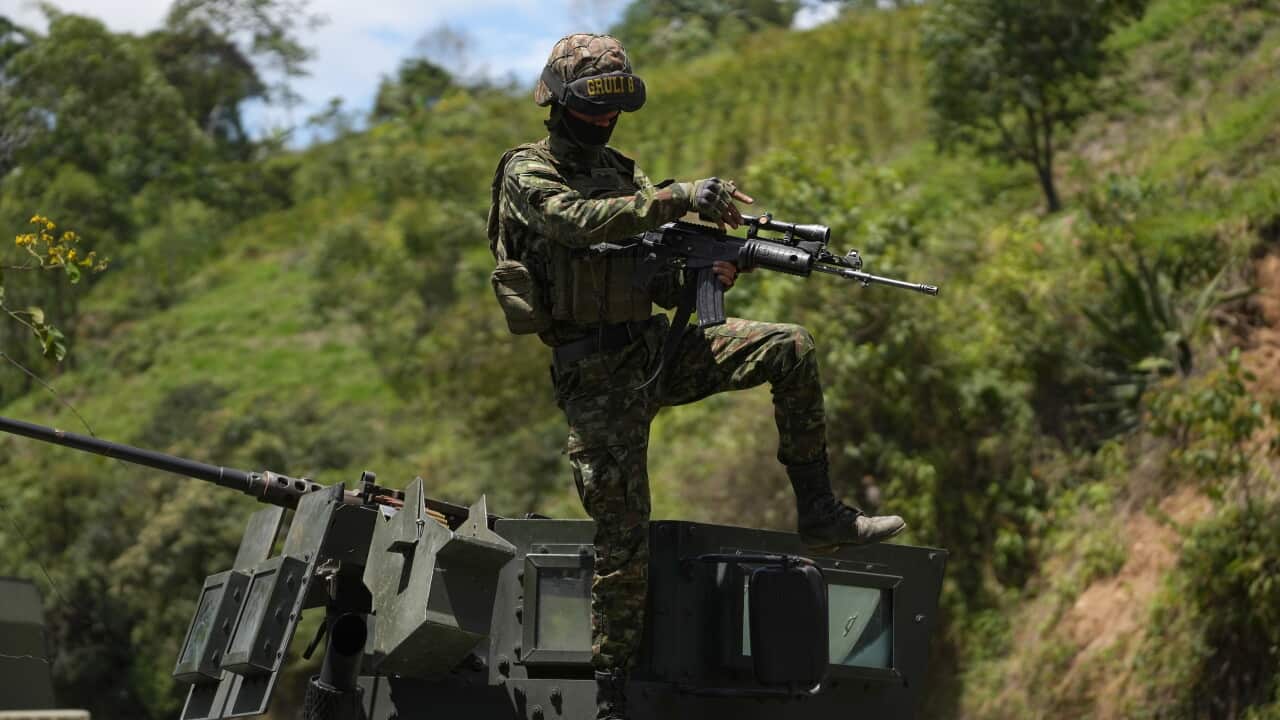 Aftermath of deadly gas-cylinder attack in Colombia