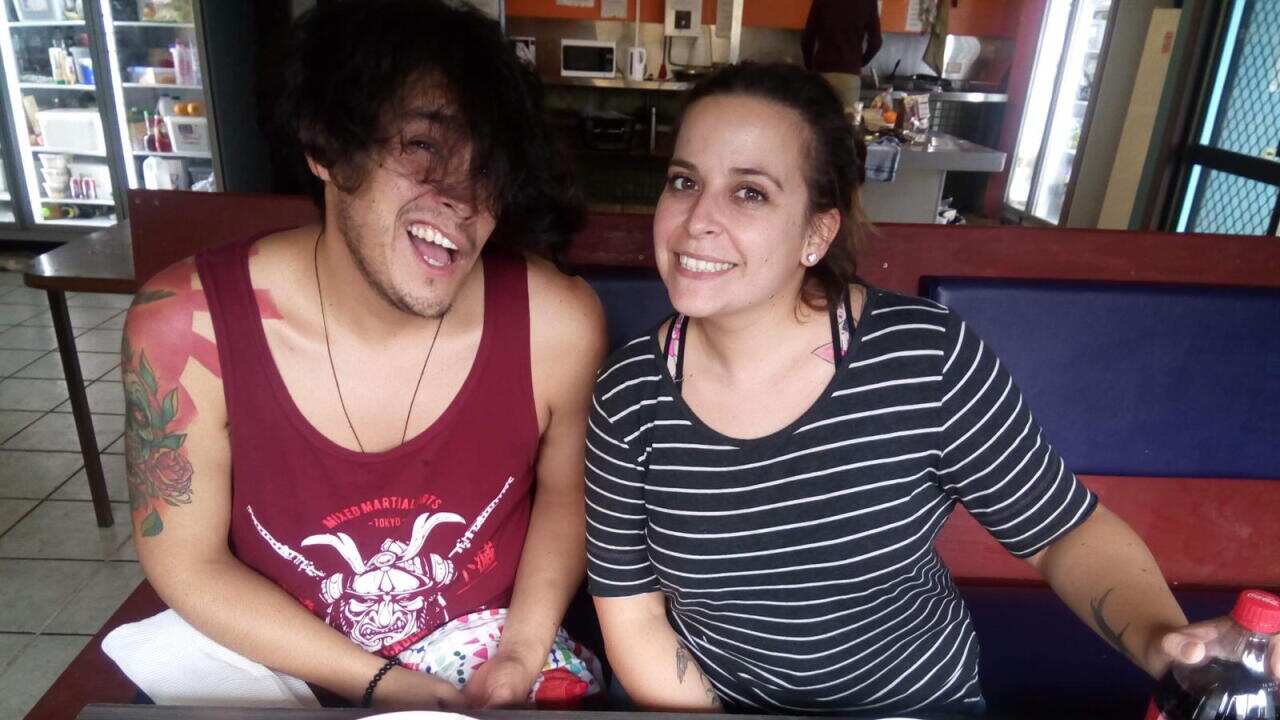 Sebastián y Maria Francisca en Queensland.