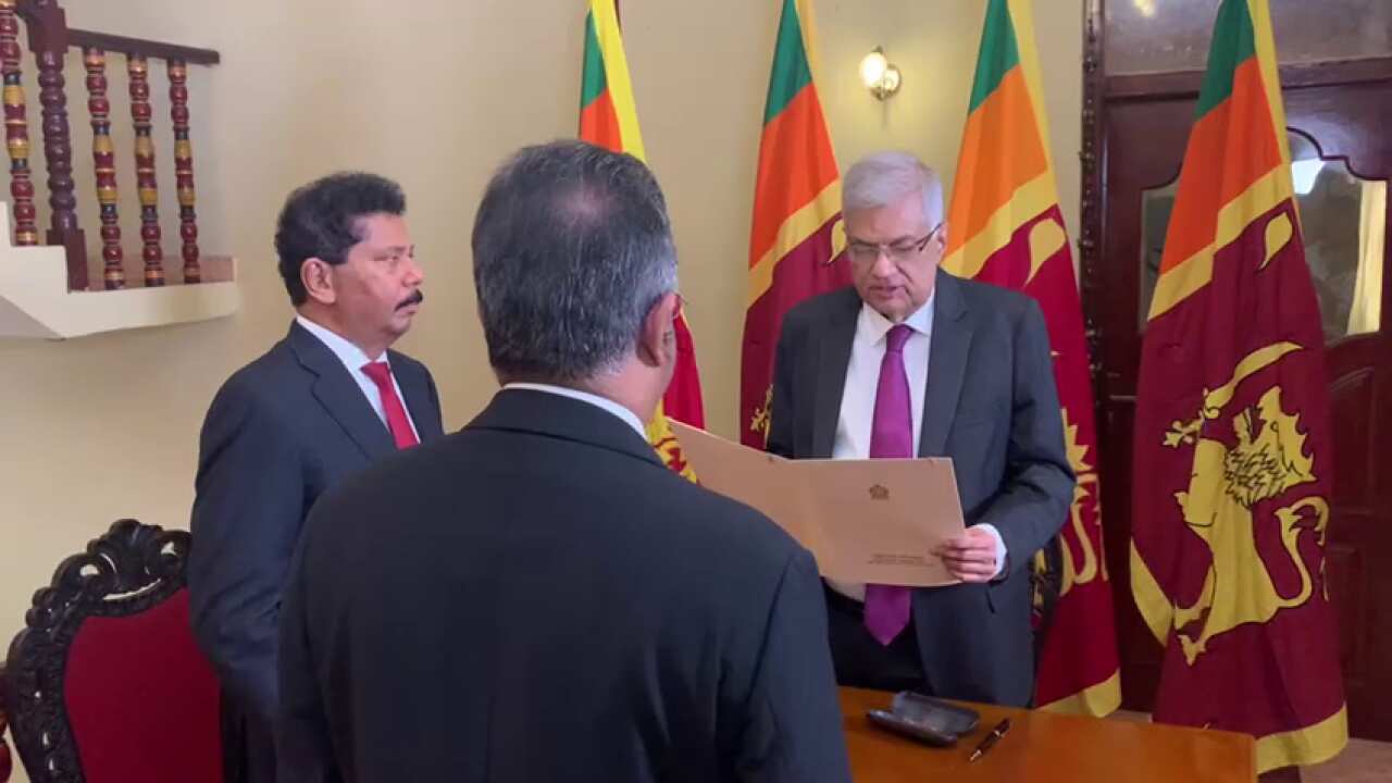 Ranil Wickremesinghe Takes Oath As Sri Lanka's Acting President