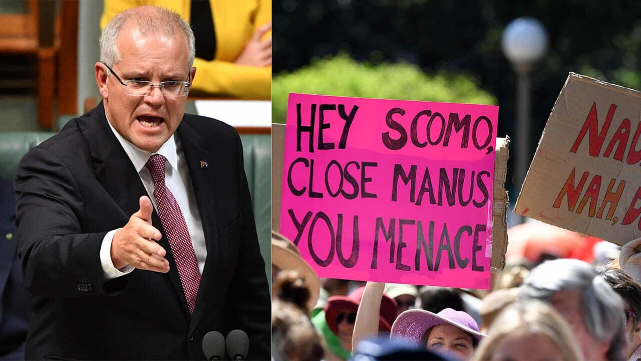 Prime Minister Scott Morrison has defended his focus on asylum seekers who arrive by boat, along with a Manus Island contract awarded to a little-known company.