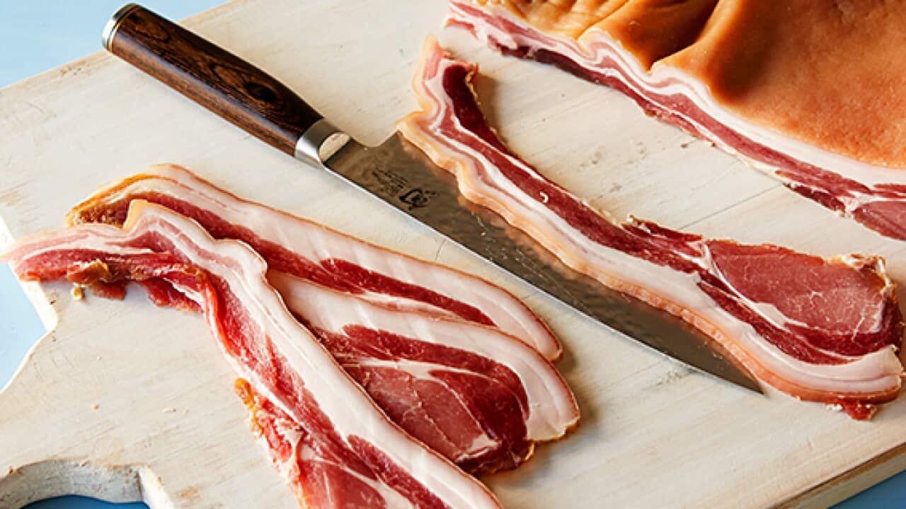 Dry-cured bacon
