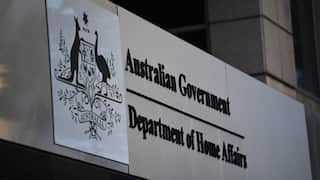 Sign for the Australian Government Department of Home Affairs building.