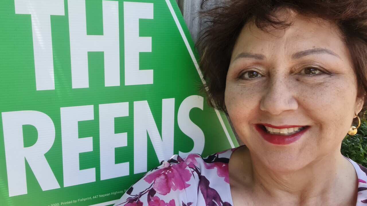 DDewani Harahap, the Green Party candidate for South-Eastern Metropolitan Region of Victoria. (Supplied).