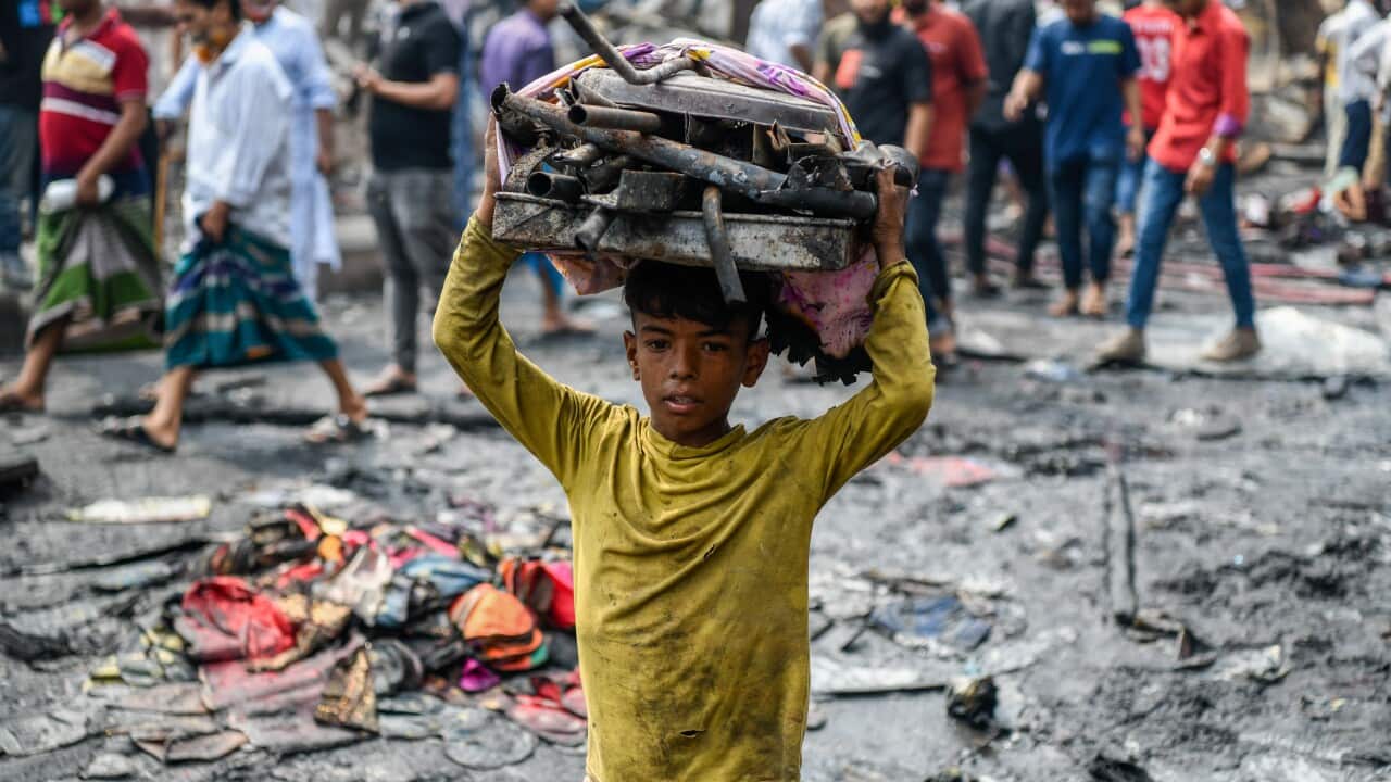 Aftermath Fire Accident at Bangabazar Clothing Market in Dhaka, Bangladesh - 5 Apr 2023