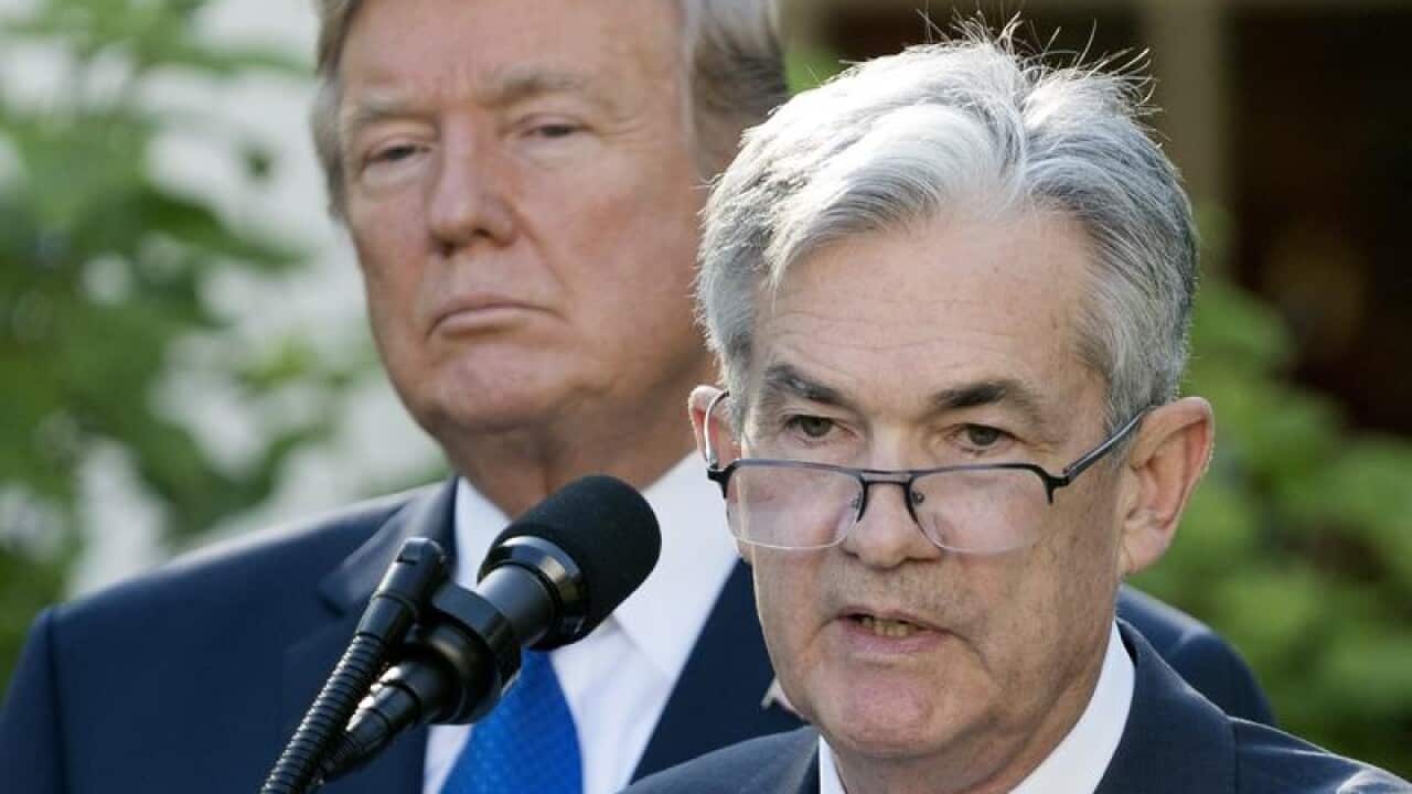 Donald Trump and Jerome Powell