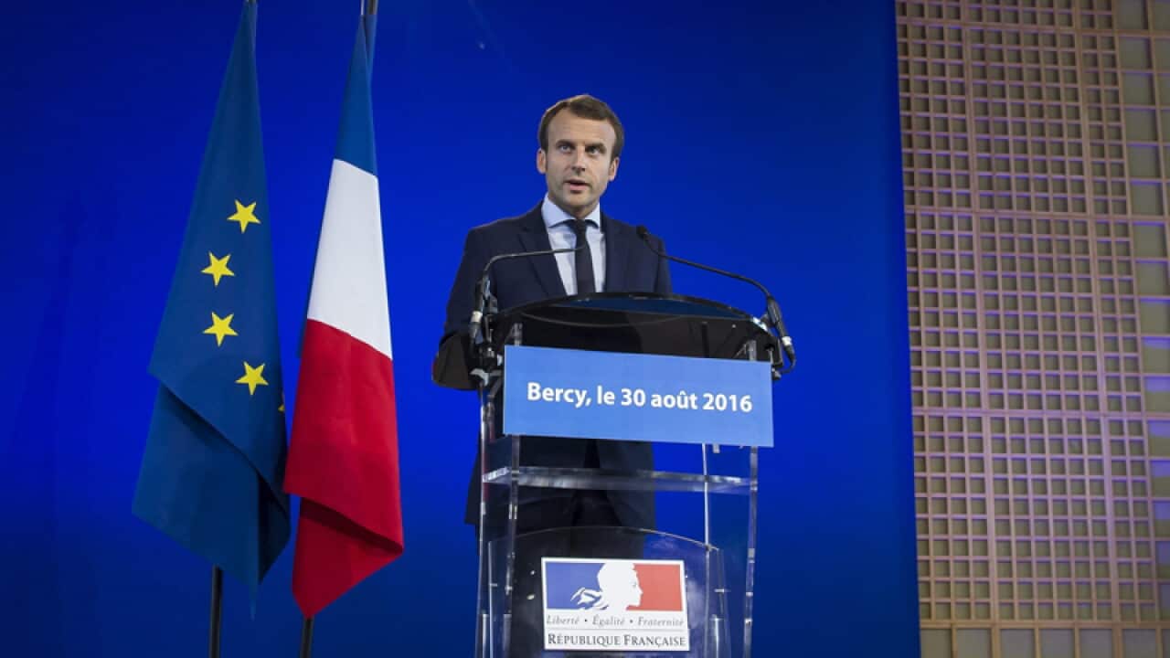 French Economy Minister Emmanuel Macron